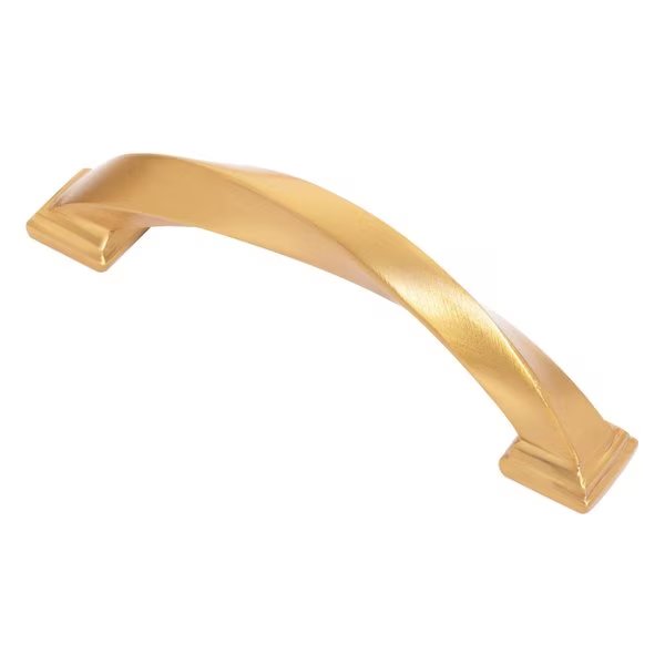 Sage Cabinet Pull, 96mm 3 3/4in Center to Center, Brushed Gold, Wisdom Stone, Mfr#: 411896GB